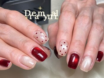 ドリーミーネイル 池袋(Dreamy Nail)/ハート/くすみピンク