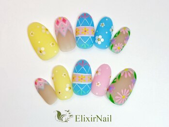 エリクサーネイル 池袋(Elixir Nail)/定額cやり放題/クーポン使用