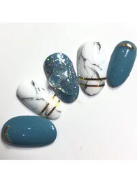 大理石ネイル