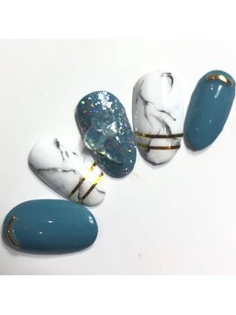大理石ネイル