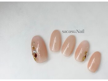 サカスネイル(sacasu.nail)/シンプルワンカラーネイル