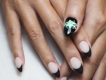 ミーナネイル(miinanail)/マットフレンチネイル