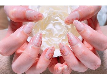 桜ネイル/さくら/シアー/入学式