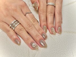 韓国グリッター施術写真