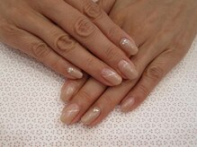 ネイル サロン ピュア ホワイト(Nail Salon Pure White)/【Pure White】変形フレンチ