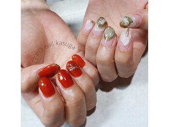 ヘアーゼロネイル(HAIR ZERO nail)/ニュアンス7本