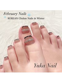 Footおしゃれキラキラフレンチ♪