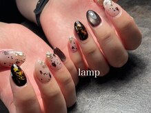 ランプ(lamp)/赤のニュアンスネイル