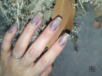 エクリュ 二日市(e'cru)の写真/【指先に宿る、冬の透明感】オフィスでも浮かない、さりげなく個性を放つ冬のシンプルリッチネイル