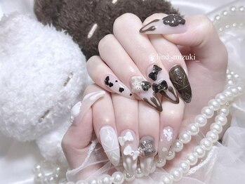 リンドネイル バイ モカ アンド ララ(Lind nail by moca and LaLa)/【mizuki】バレンタインネイル