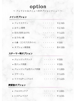 綺華(Ayaka)/【オプション一覧】