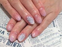 ヘアーアンドネイルマニッシュ(hair＆nail Manish)/ふわふわフラワーグラデーション