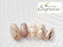 エスプレッソ アイビューティーアンドネイル 新百合ヶ丘店(Espresso)/チェックネイル　ぷっくりネイル