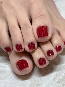 ココ ネイル サロン アンドスクール(COCO.NAIL SALON&SCHOOL)/フットクーポン4400早川担当