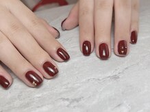 ビビネイル(vivi.NAIL)/ボルドーワンカラー