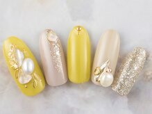 ネイルプラザ 河原町OPA店(NAIL PLAZA)/シェル×パールネイル