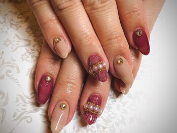 アーザ 吉祥寺(ASa)/ぷくぷくパールネイル☆