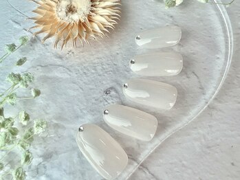 オリビアブルー(Olivia Blue)/シンプルストーンネイル