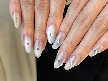 ワンアンドオンリー(One&Only)/ハートホロ×マグネットネイル