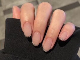 ミラーフレンチネイル