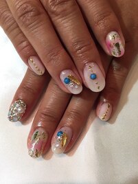 フェザーパーツタイダイホイル