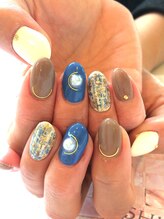 トータルサロン 白べぇーっ プラス/ツイードネイル