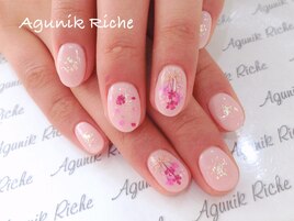 【押し花ネイル】