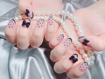 アルスネイル(Ars nail)/ブラックドットフレンチ