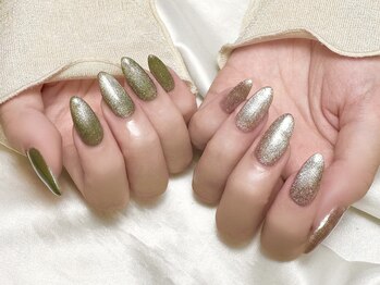 ヒールネイル(heal nail)/アシメ くすみmagnet.