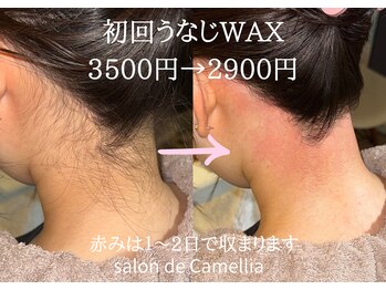 サロンドカメリア(salon de Camellia)/うなじワックスも人気です
