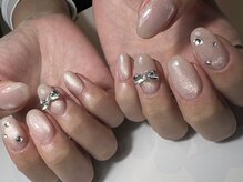 エムワイネイル mynail/リボンネイル