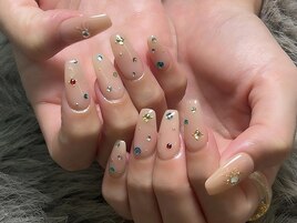 カラフルストーンネイル