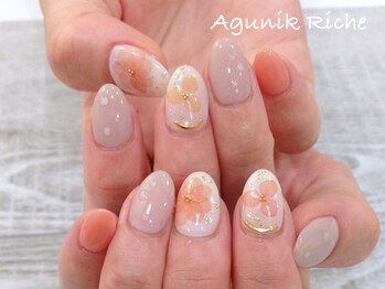 アグニークリッシェ(Agunik Riche)/【フラワーネイル】