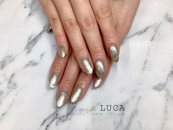 ネイルアトリエルカ(nail atelier LUCA)/H-1 シンプルラメワンカラー