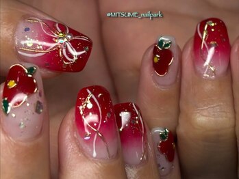 ネイルパーク ミツメ(Nail park_MITSUME)の写真/<<成人式＆お正月>>期間限定クーポン登場★季節感のあるネイルで新年を迎えませんか♪持ち込みデザイン◎