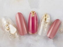 ネイルプラザ 河原町OPA店(NAIL PLAZA)/ニュアンス囲みネイル