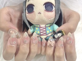 痛ネイル×お姫様ネイル