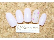 ブラゼ 錦糸町店(Blah zeh)/シンプル押し花ネイル