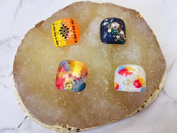 ビューティーアンドライフ オリビア(Beauty&Life Olivia)/【フット】親指アートデザイン♪