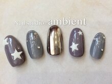 ネイルスタジオ アンビエント 表町店(Nail Studio ambient)/ミラーネイル