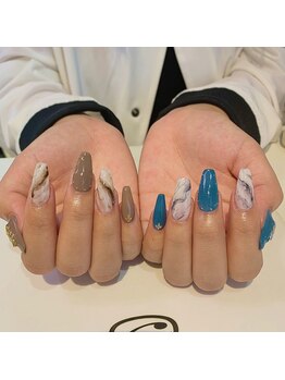 クルーシャー(Nail&Jewery CLOUCHER)/スカルプ大理石ネイル