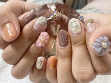 ダブルムーンビューティフル(DOUBLEmoonBeautiful)/春らしいほんわか立体フラワー♪