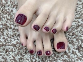 ワンカラーフットネイル