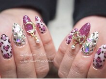 ネイルサロンアンドスクール エーアール(AR)/お持ち込み！キラキラレオパード