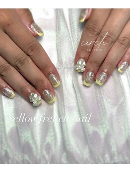 セルクル ネイル(cercle nail)/キラキラフレンチ