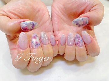 ジーフィンガー 大井町店(G Finger)/紫陽花とバカラネイル♪