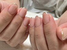 デューネイルスタジオ(dew nail studio)/スキニーミラーフレンチ