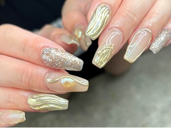 メリア(meria)の写真/トレンドや季節に合わせた豊富なデザインをご用意！定額デザイン¥4500～☆カラーチェンジ可◎フット定額も