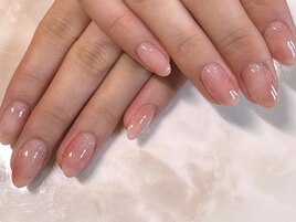 桃ネイル　パラジェル