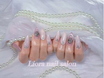 リオラネイル(Liora Nail)/長さ出しミラーネイル